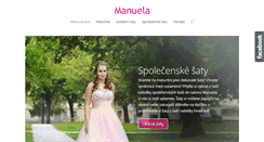Desktop Screenshot of manuela.cz